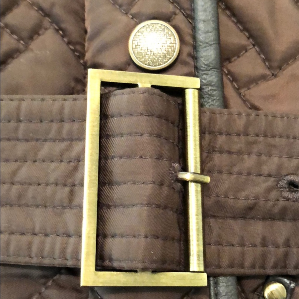 2X 🥰HP🎉Cole Haan Leather Trimmed Jacket - Picture 4 of 15